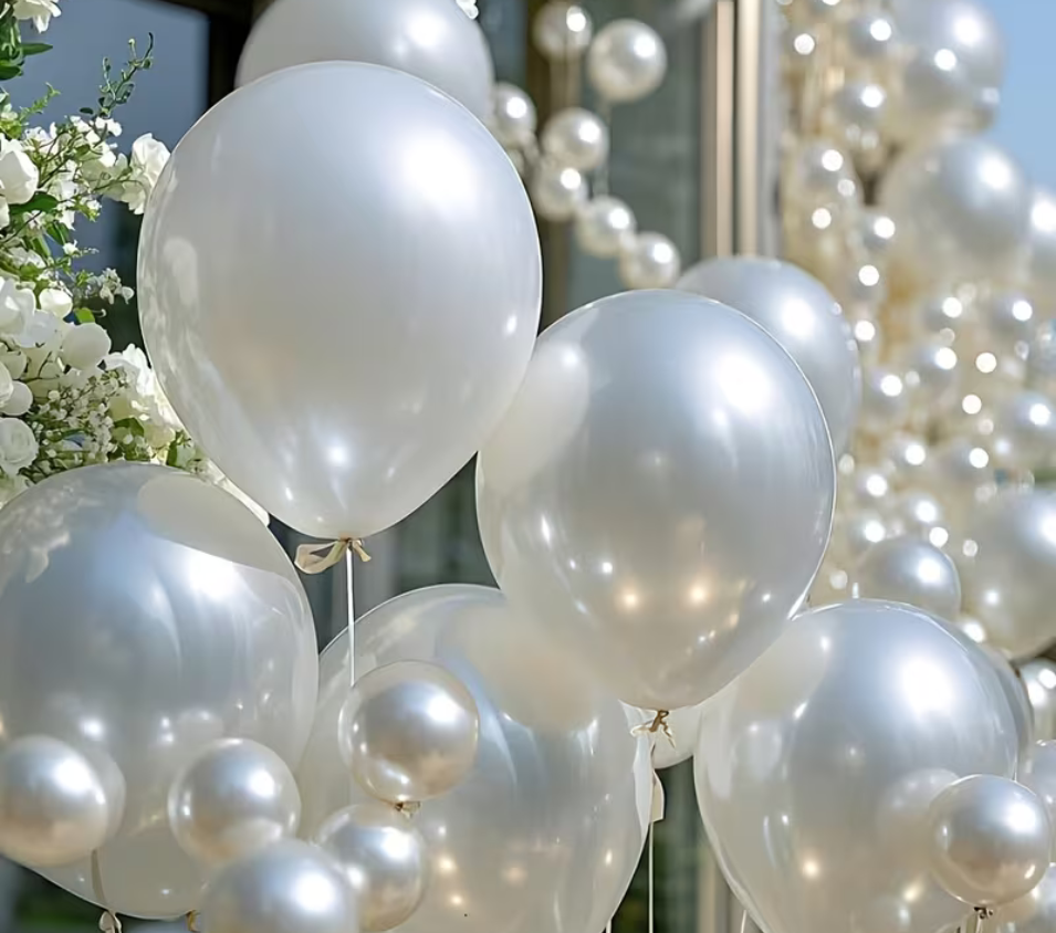 Balonnen wit glans