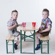 Kinder Biertafel Set 110cmx40cm - 1 Tafel + 2 Banken | Party Verhuur Het Oosten