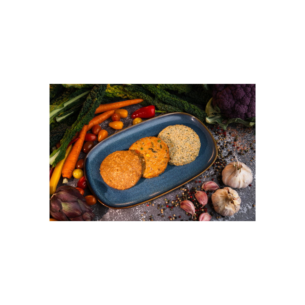 Vegetarische barbeque schotel