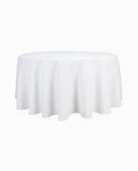 Tafelkleed rond - wit doorsnede 3.00 mtr