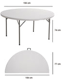 Tafel rond inklapbaar 154 cm