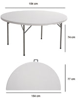 Tafel rond inklapbaar 154 cm