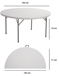 Tafel rond inklapbaar 154 cm